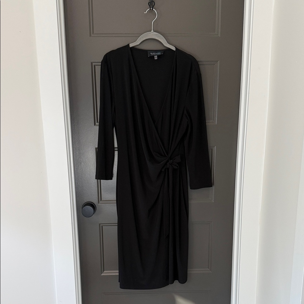 Evan Picone Black Long Sleeve Dress